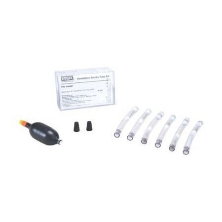 Msa Safety Tubes, Smoke, Plastic, Bulb, 2 Plugs, 6 Tubes 458481